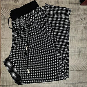 Daisy Fuentes Elastic Waist Relax Fit Pull-On Ankle Pants w/Pockets -Size Large